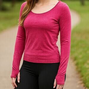 ZOBHA Sunny Long Sleeve Top Berry Size L – Stretch Workout Tee